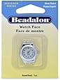 Beadalon Watch Face Round White Nickel Free Silver, Plated