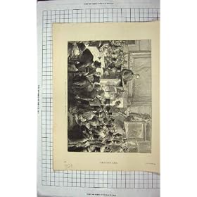 GRANDES PEINTURES 1887 D'ART DE LA VENTE CHRISTIES D'IMAGE DE SC�NE