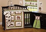 Beansprout Silhouette Safari 6 Piece Crib Set