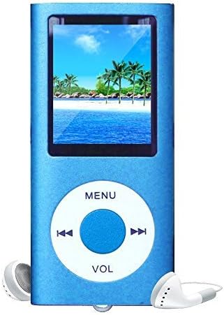 Olucifer Blue Portable MP4 Player MP3 Player Video Player with Photo Viewer , E-Book Reader , Voice Recorder with 32 GB Micro SD Card