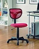 Office Chair Red Breatheable Mesh 21"Lx19-3/4"Wx31-1/4"~35