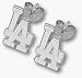 Los Angeles Dodgers 3/8 LA Post Earrings - Sterling Silver Jewelry
