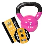 GoFit Kettlebell with DVD - Pink (7 lbs.)