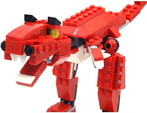 PG Red Tyrannosaurus Building Block Sets Dinosaur Bricks Toys