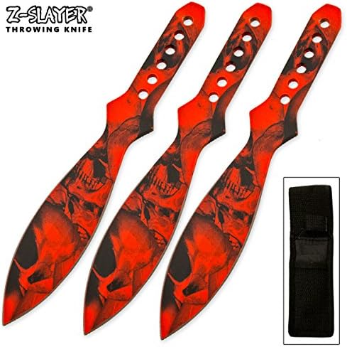 3 Piece Throwing Knife Set Zombified Killer
