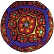 Blue Rainbow 4" Candle
