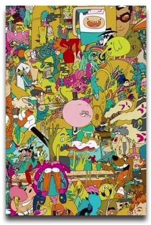 Lucky whale Cartoon Network Characters 90s Custom Home Decor Art Wallpaper 20 X 30 Inch