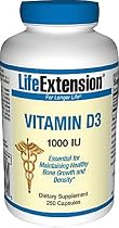 Life Extension - Vitamin D3 (1000iu), 1000IU, 250 capsules