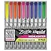 Zebra Zazzle Bright Fluorescent Ink Chisel Tip Highlighters, 10 Colored Highlighters