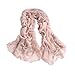VISKEY Women Girls Fashion Soft Scarf Wrap Chiffon Shawl Silk Scarves,pink,pattern