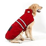 Hiado Dog Pets Winter Coat Vest Dressing with Reflective Belt for Hiking and Hunting in Cold Weather (Large, Big, 20 Inches Back Size)