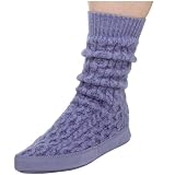 ACORN Women's Luxe Slipper Sock,Lapis,Medium (Women's 6.5M-7.5M)
