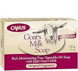 Canus Goat's Milk Rich Pure Moisturizing Vegetable Oil Soap, 5 oz (Quantity of 5)