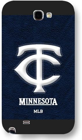 Galaxy Note 2 Case, Onelee(TM) MLB Minnesota Twins Samsung Galaxy Note 2 Case [Black Frosted Hardshell]