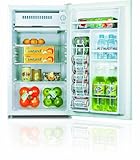 Midea HS-120L Compact Single Reversible Door Refrigerator with Freezer, 3.3 Cubic Feet, White