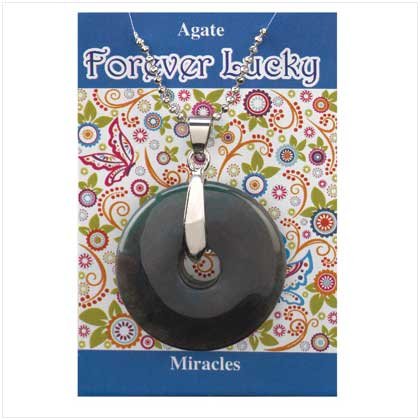 eternity necklace-Agate Miracles Eternity Circle Womens Fashion Necklace Images