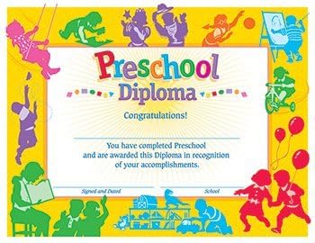 CLASSIC DIPLOMA PRESCHOOL 30/PK by Trend Educational Products
