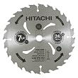 Hitachi 725212 7-1/4" x 24TH Ripping and Framing Carbide Circular Saw Blade