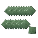 ワタナベ工業 タイルカーペット 50×50×0.6cm 20枚セット グリーン PX-3019