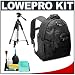 Lowepro Mini Trekker AW (Black) Backpack + Tripod + Accessory Kit for Canon Rebel XSi, XS, XTi, 40D, Nikon D40, D60, D80, D200, D300, D700, Olympus Evolt E-410, E-420, E-510, E-520, and Sony Alpha A200, A300, A350, A700 Digital SLR Cameras