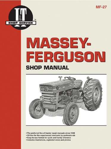 massey ferguson shop manual models mf135 mf150  mf165 manual mf 27