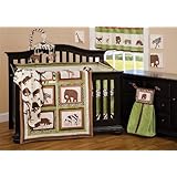 Bean Sprout Silhouette Safari 6 piece Crib Set