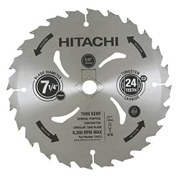 Hitachi 725212 7-1/4" x 24TH Ripping and Framing Carbide Circular Saw Blade