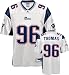 Adalius Thomas Jersey: Reebok White Replica #96 New England Patriots Jersey - XX-Large