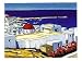 Coupole Rouge A Mykonos by Jean-Claude Quilici - Fine Art Print / Poster - 31.50 x 23.50