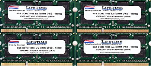 32GB Memory upgrade for Apple iMac Core i5 3.3GHz (Retina 5K) by Lifetime Memory Products (Late-2015)