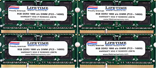32GB Memory upgrade for Apple iMac Core i5 3.3GHz (Retina 5K) by Lifetime Memory Products (Late-2015)