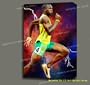 USAIN BOLT OLYMPIC ORIGINAL CANVAS ARTWORK MOUNTED W GALLERY WRAP STYLE FRAMING 18X27X1.5"