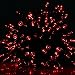 Solar Power Red LED String Light for Christmas Party Holiday Celebration Occasions ( Indoor and Outd