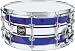 GMS G28 Acrylic Snare Drum, 6.5X14 Dark Blue With White
