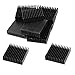 Nxtop 12 Pcs Aluminium 40 x 40 x 11mm Square Heatsink Cooling Cooler Fin Black