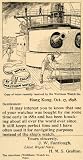 1899 Ad American Watch Waltham Timepiece Navy Ship Hong Kong J. W. Fantlough - Original Print Ad