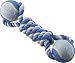 Ethical Pet Mega Twister Heavy Mega Twist Rope Double Ball 13-Inch Dog Toy