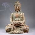 Elegant Expressions Meditating Buddha Statue Incense Holder / Burner