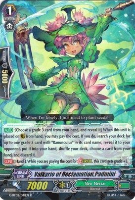 Cardfight!! Vanguard TCG - Valkyrie of Reclamation, Padmini (G-BT02/041EN) - G Booster Set 2: Soaring Ascent of Gale & Blossom