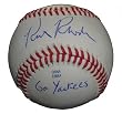 New York Yankees Rick Rhoden Autographed Rolb Baseball Featuring "Go Yankees" Inscription! Proof Photo