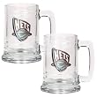 New Jersey Nets NBA 2pc 15oz Glass Tankard Set - Primary Logo by Great American Products