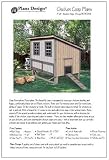 4'x6' Chicken Coop / Hen House Plans, Modern Roof Style (How to build a backyard chicken coop, design # 90406M)