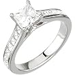 14K White Gold Diamond Engagement Ring Semimount - 0.87 Ct. - DOES NOT INCLUDE CENTER STONE