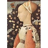 Pisanello (Portrait of a princess Ginevra d'Este) Art Poster Print - 13x19