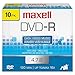 Maxell 16x DVD-R Media - 4.7GB - 10 Pack