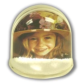 This Snow Globe Has a Dry Center Slot For Photos Or Other Decorations (Lot/3)