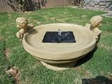 Cherub Solar Resin Water Feature