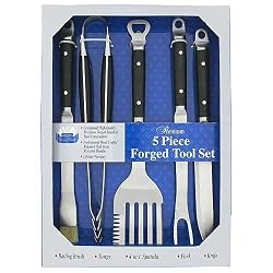 Mr. Bar-B-Q 5-Piece Diamond Prestige Forged Stainless-Steel Tool Set