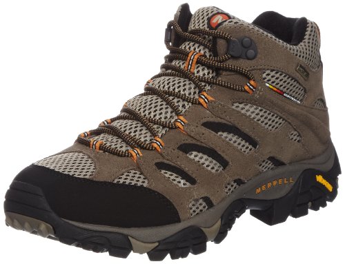 Merrell Men's Moab Mid Xcr Hiking Boot Walnut Trainer J86901 9.5 UK