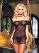 Valentine Gift Lingerie Flocked Heart Mesh Mini Dress and G-string